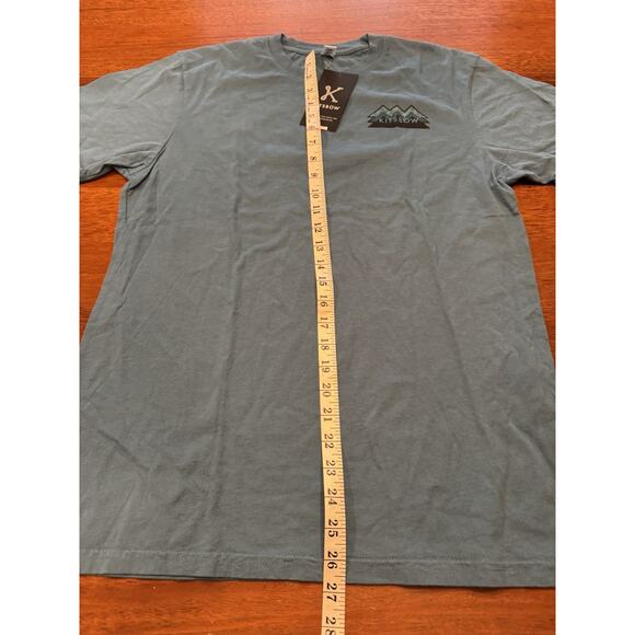 NWT Medium Kitsbow T Shirt Blue Ridge Logo Made In USA Blue Short Sleeve - Picture 10 of 11